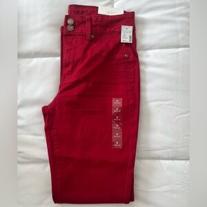 Maurices Red Skinny Jeans